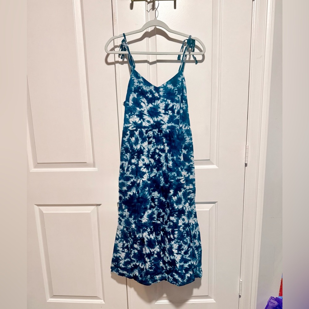 GAP Navy Tie-Dye Dress